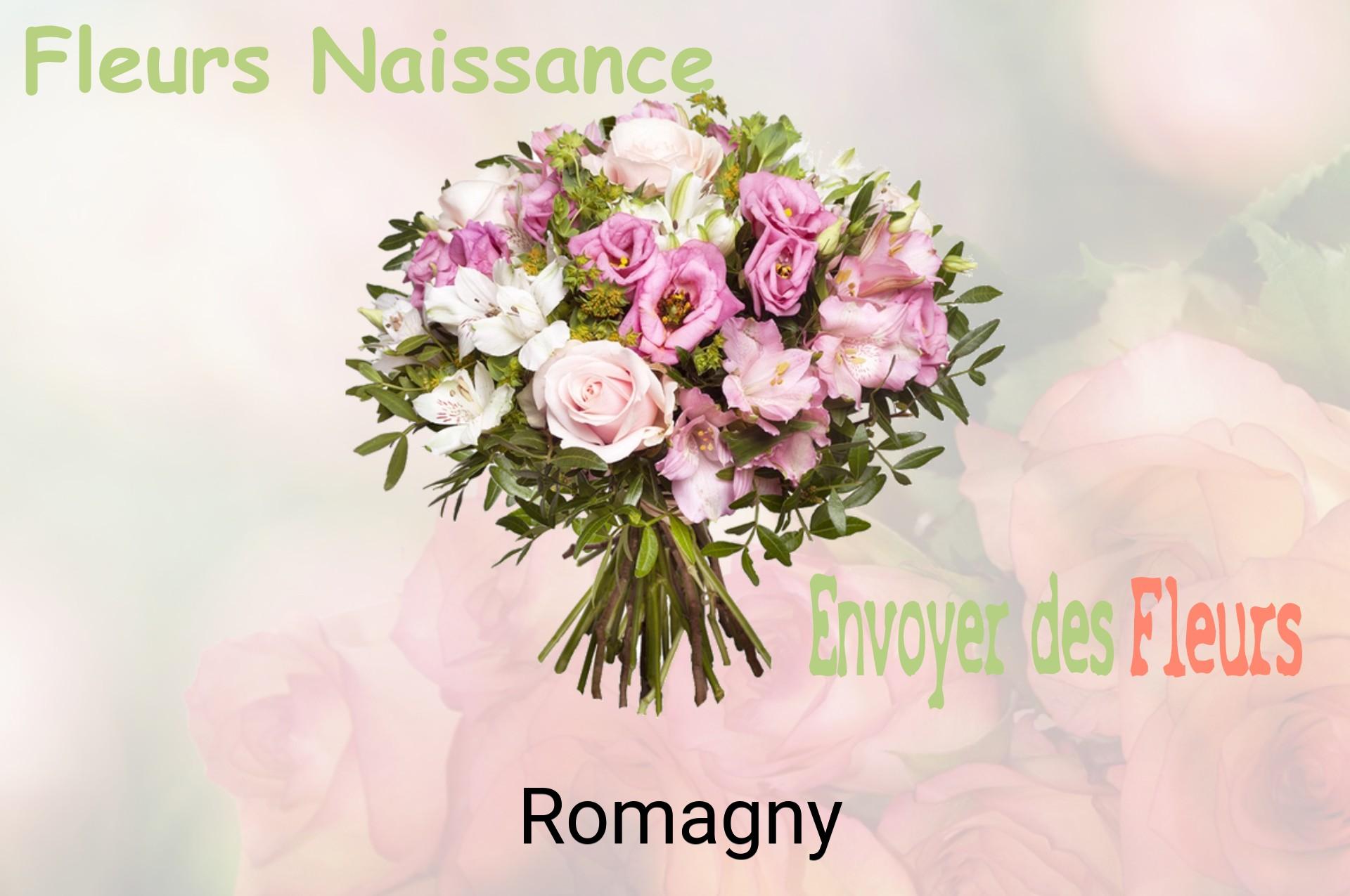 Bouquet de fleurs de naissance livré à Romagny